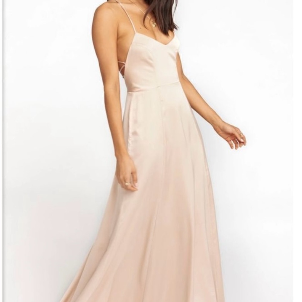 Show Me Your MuMu - Godshaw Goddess Gown ~ Champagne Luxe Satin